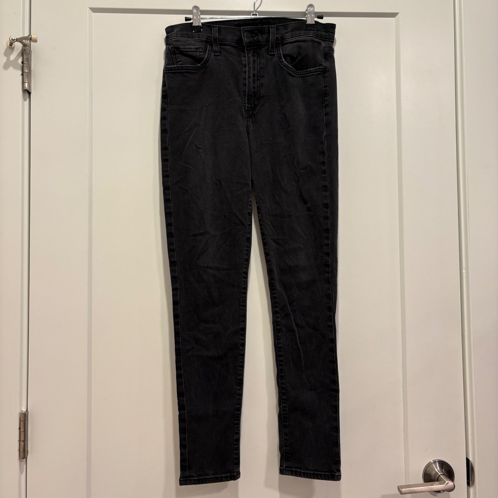 Joe's Jeans The Charlie High Rise Skinny Ankle Black Denim Jeans W28